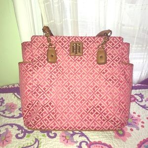 Tommy Hilfiger Pink/ Navy Blue Bag